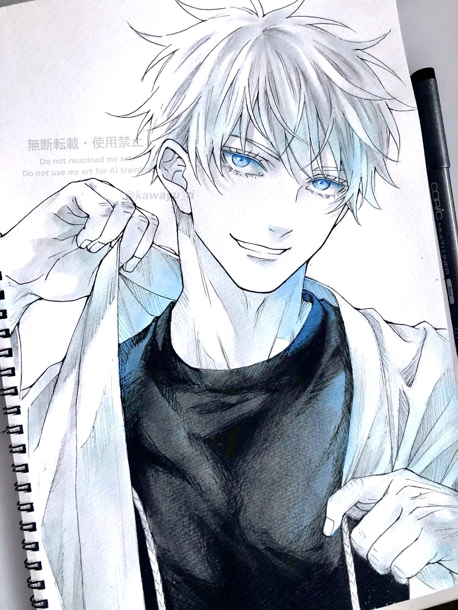 羽織を着る先生