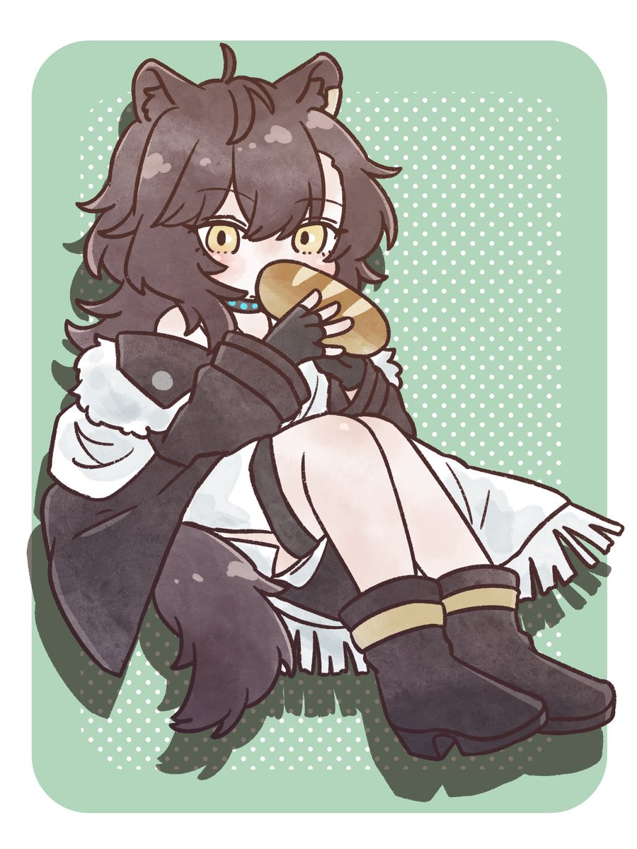 Nunnuje_a_u_e_'s tweet photo. お題:ルナカブ
 #アークナイツ版深夜の真剣お絵かき60分一本勝負 https://t.co/l9yoXoyycA