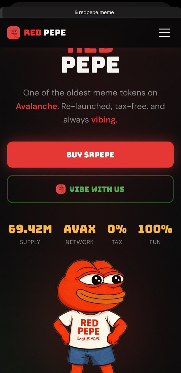 Drahonna's tweet photo. Longevity is the ultimate signal in Web3. 

While most projects faded after a month, $RPEPE is still active since 2023.
Seeing the brand evolve with a fresh interface is proof that the red frog is just getting started.
Check the new home base:
🌐 https://t.co/51advn8PFt
$RPEPE https://t.co/QAQQyn2hKx