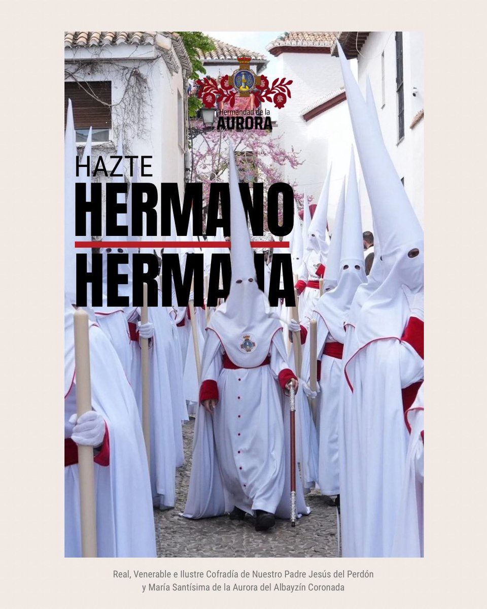 #HazteHermano | ¿Quieres formar parte de nuestra Hermandad? 

Ser hermano/a es caminar junto a Nuestros Titulares, vivir la fe juntos en un ambiente inmejorable y mantener viva nuestra historia.
¡Te esperamos con los brazos abiertos!

📝 ¿Cómo puedes hacerte hermano/a?

🪡👇🏻