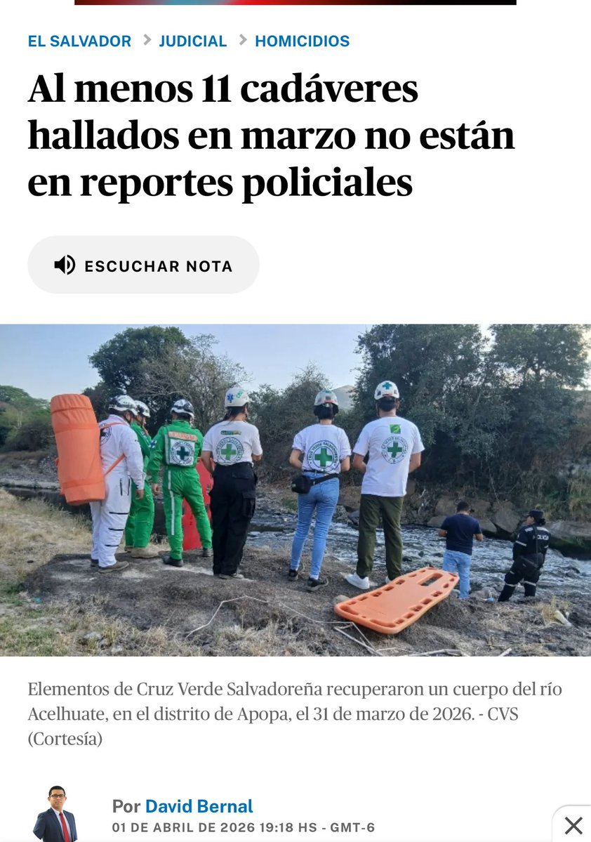 <a href="/el_pais/">EL PAÍS</a> <a href="/JeannetteAguil1/">Jeannette Aguilar 🇸🇻 🇵🇸</a> Aparte de la mentira del gobierno que no hay homicidios.