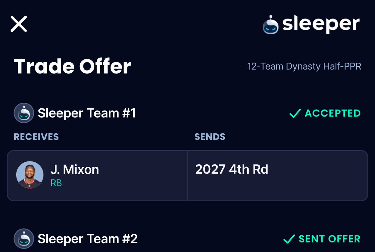 FFBirdGang's tweet image. Is Joe Mixon cooked?

All signs point to probably.

Am I okay with lighting a mid to late 4th round pick on fire in #Dynasty to find out?

Every time.