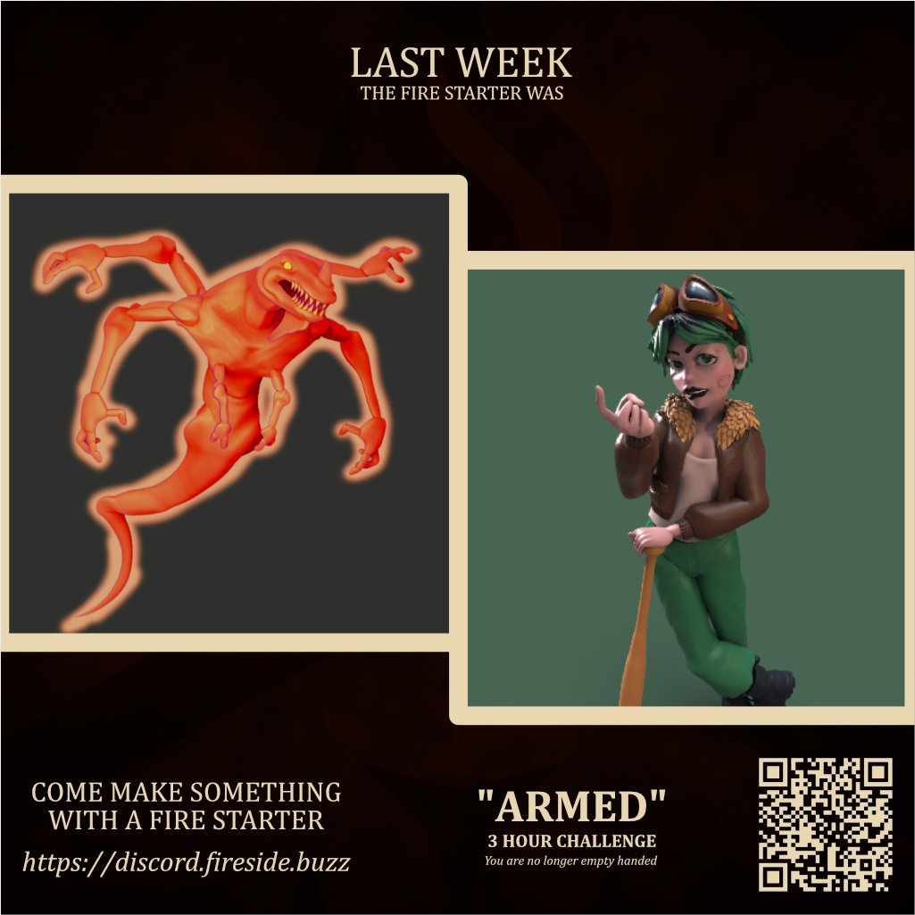 FiresideBuzz's tweet photo. 🔥 Firestarter Challenge – Week 14
Last week: Armed
This week: **Rising**
Momentum has a gravity of its own
Share your work by next Friday at 10am ET. https://t.co/7PifNggbNF