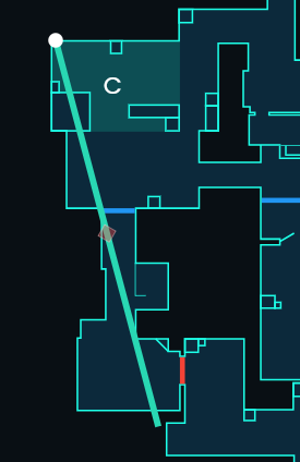 ItopataOW's tweet photo. This Haven Viper wall is exceptionally potent on C defense because it simultaneously severs C Long and Garage sightlines, forcing attackers into toxin-choked choke points or costly delays. It empowers a lone anchor to dictate tempo, suffocate early pressure, and fracture enemy coordination, while also streamlining retakes by isolating attackers behind obscured angles.