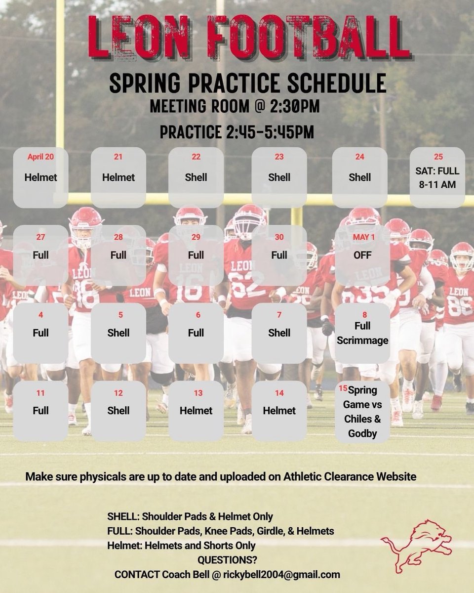 Leon Lions Football tweet media