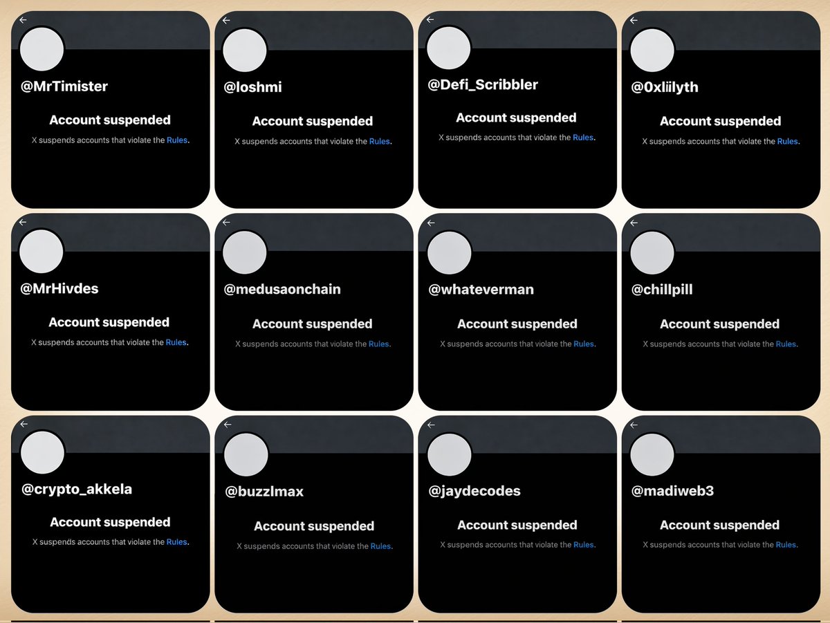 Nikita is watching you!

X started suspending users aggressively (especially CT)

in this situation we have to play safe to protect our X acc (asset)

> one word replies
> reply in Japanese posts
> aggressively gooning
> 300-400 replies
> post without label
> posting against