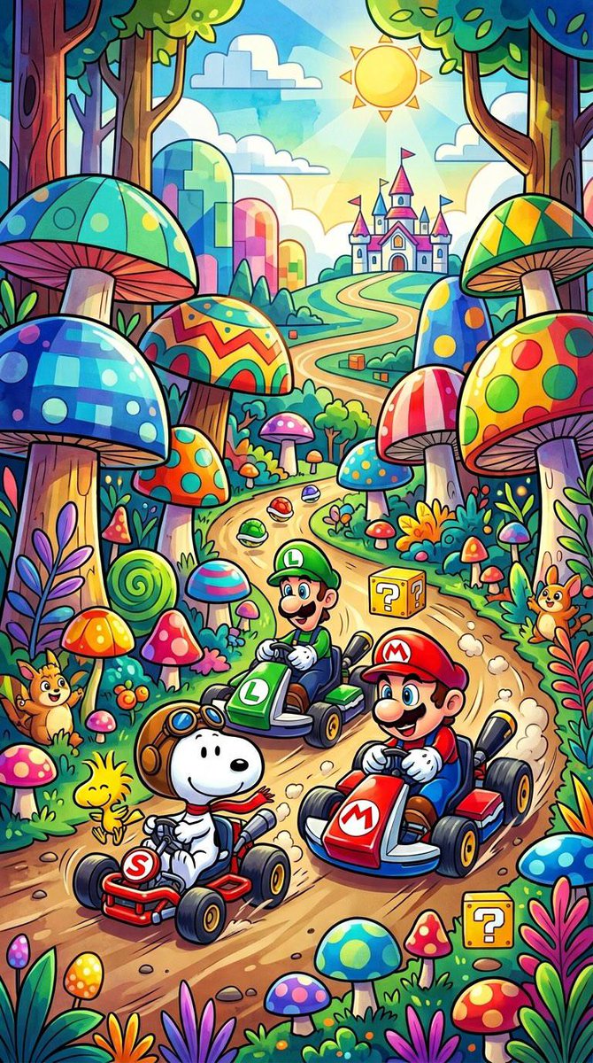 Snoopy x mario
