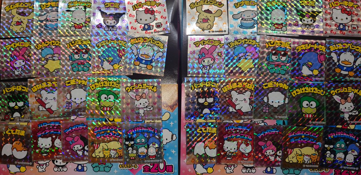 makunchild's tweet photo. セブンイレブン限定の
サンリオキャラクターズマン
とりあえず2箱購入して
なんとか2コンプ出来ました
どうやら1箱にコンプしてたので
今回は優しい仕様なのか
運良かっただけなのかな？

#ビックリマン
#セブンイレブン
#サンリオキャラクターズマンチョコ https://t.co/0teGr6iB5K
