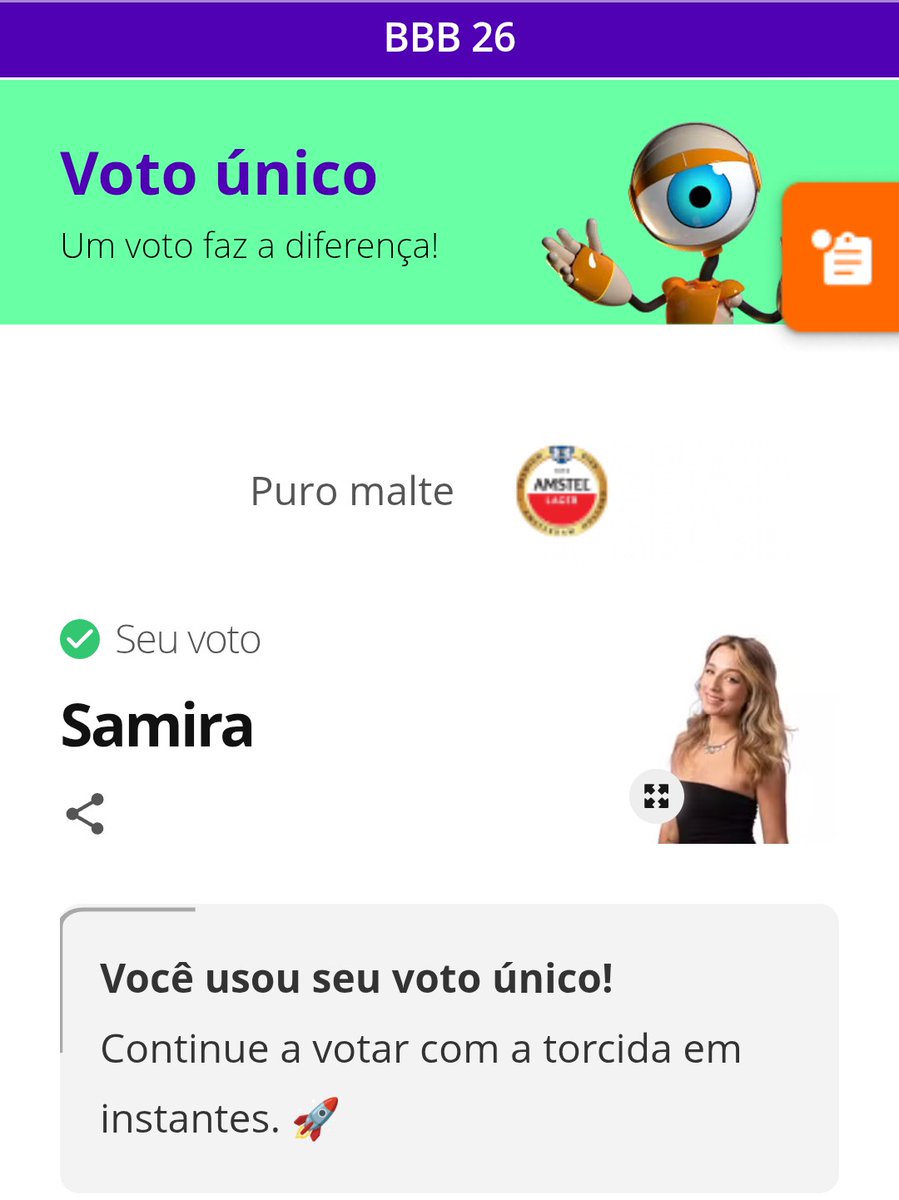 Chegou sua hora. Pode chorar! #ForaSamira #BBB26