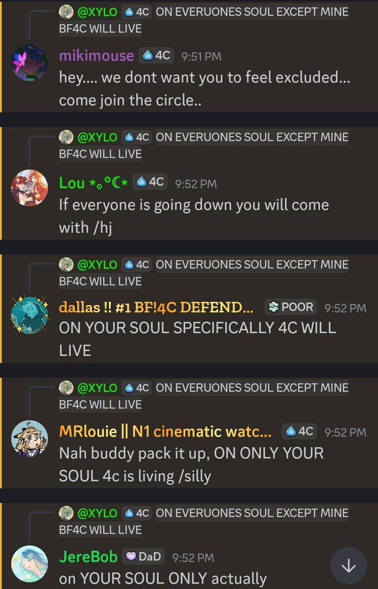 XYLOSQUISHY's tweet photo. 4cove is an amazing place where everyone loves me and eachother (ESPECIALLY me)

on everyones soul except mine bf4c will live<3 https://t.co/1GENazdgGF