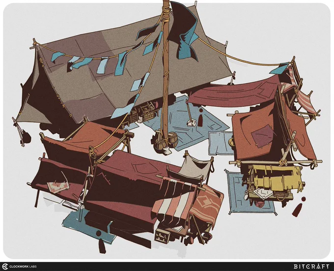 Market stall concepts, it's props like these I think I really hammered out my understanding of rhythms that make things fun to look at