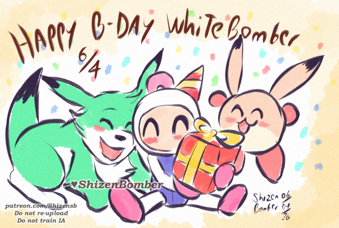 Happy Birthday White Bomber!
This is an unofficial date for the character, thank you, Bomberman ♥♥