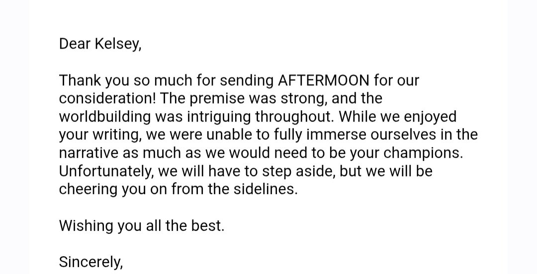 kcdunfordbooks's tweet image. A pretty great rejection to start out my week.🙂 It looks like I might need to look at my narrative intimacy a little more closely. #amquerying #amwriting