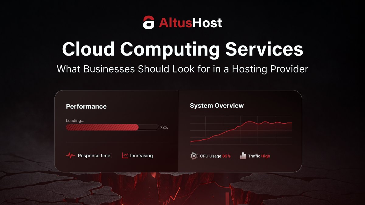 Cloud computing services directly impact your business performance.

Slow websites, failed transactions, and downtime are rarely random. They’re usually infrastructure problems.

See what actually matters ↓
altushost.com/cloud-computin…