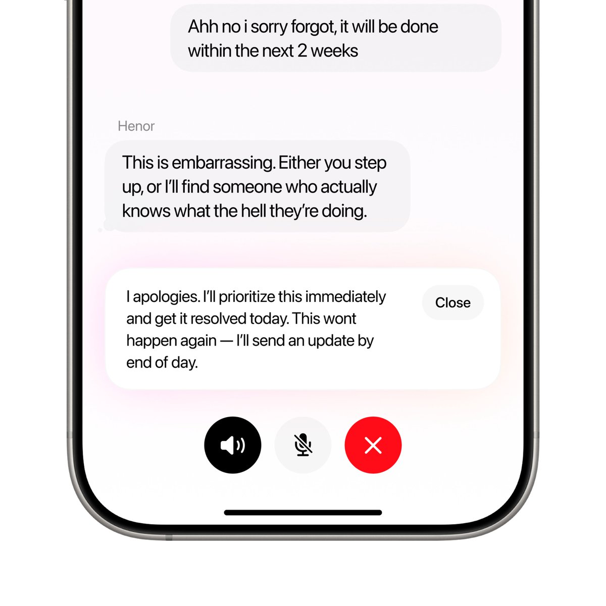 Handheld tweet media
