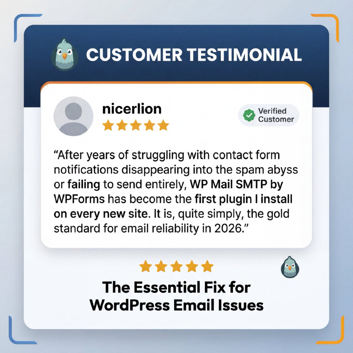 WP Mail SMTP tweet media