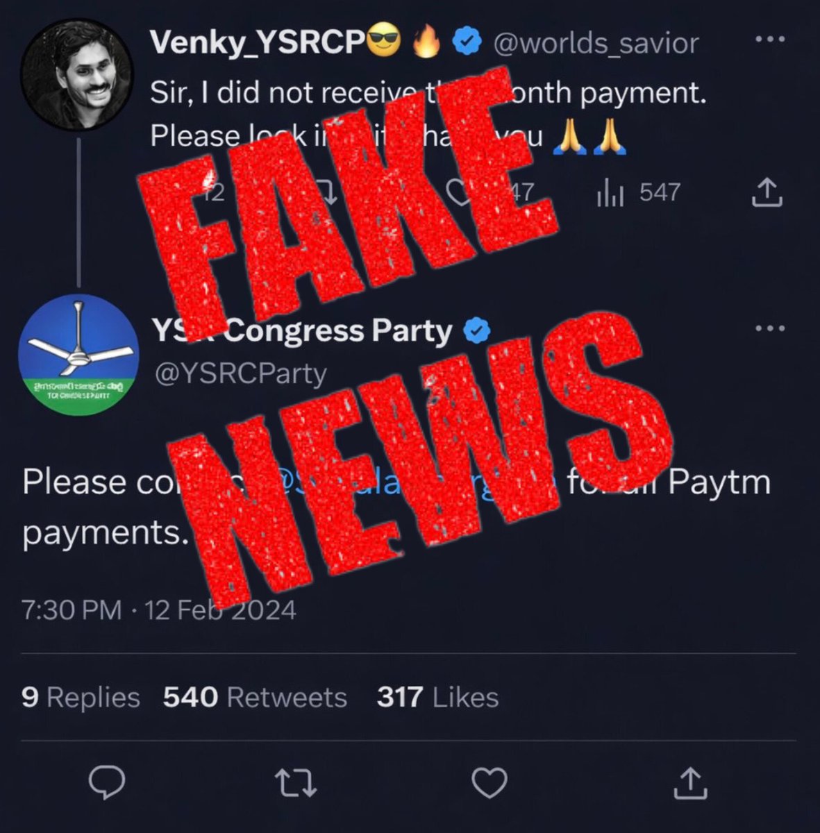 YSRCP Legal Cell tweet media