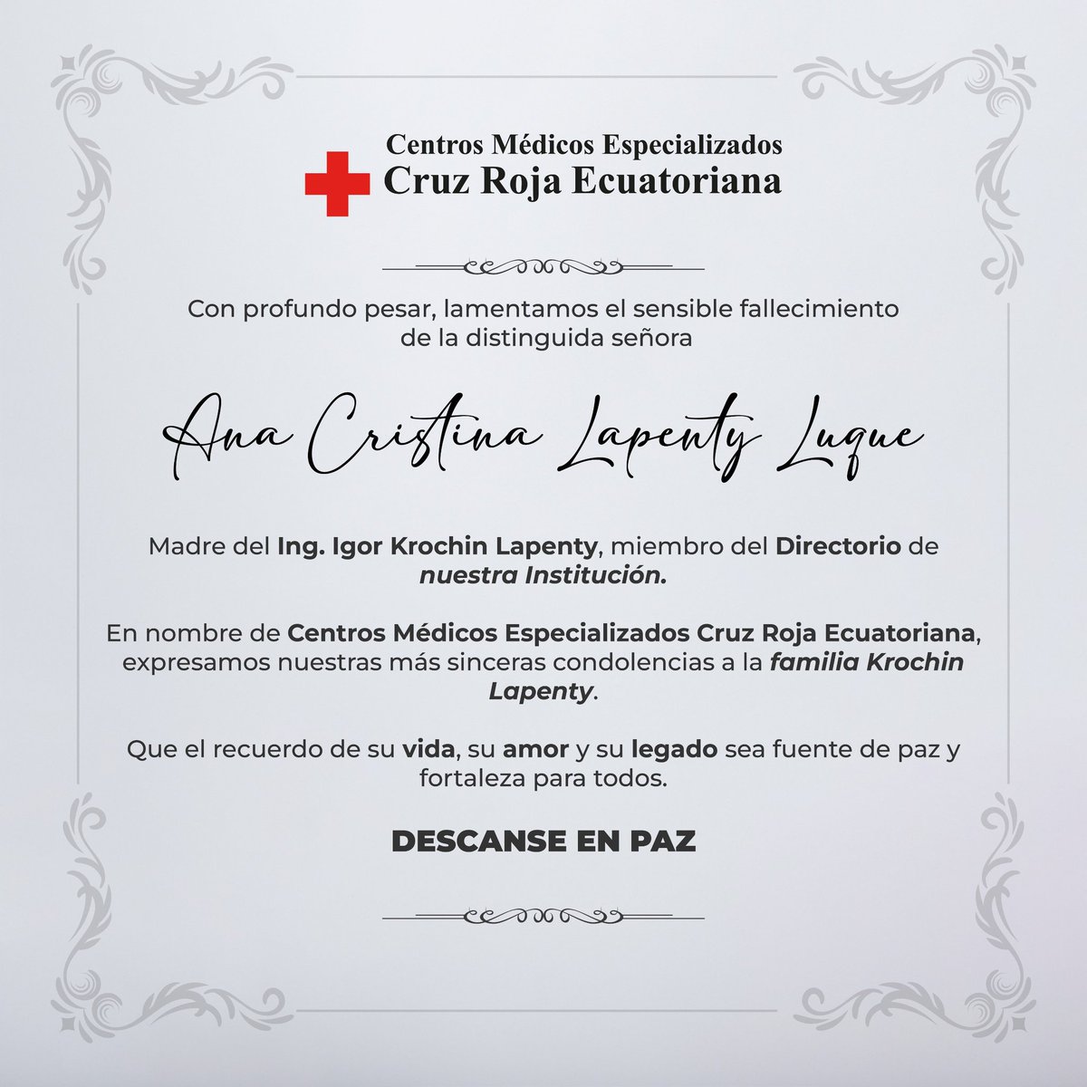 Centros Médicos Cruz Roja Ecuatoriana tweet media
