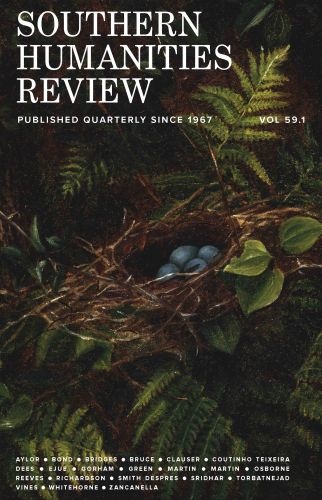 newpages's tweet image. Southern Humanities Review Issue 59.1 is now fresh out in print with new poetry, fiction, and nonfiction. Single copies and subscriptions are available. Read more at NewPages!

#litmags #literarycommunity #readingcommunity
@SouthernHReview newpages.com/blog/magazines…