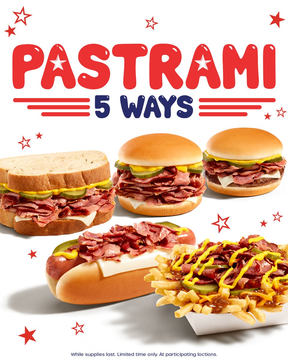 1HamburgerStand's tweet photo. It’s the return of pastramic proportions &amp; we are so here for it. 🤤 https://t.co/MtwoAXgHe6