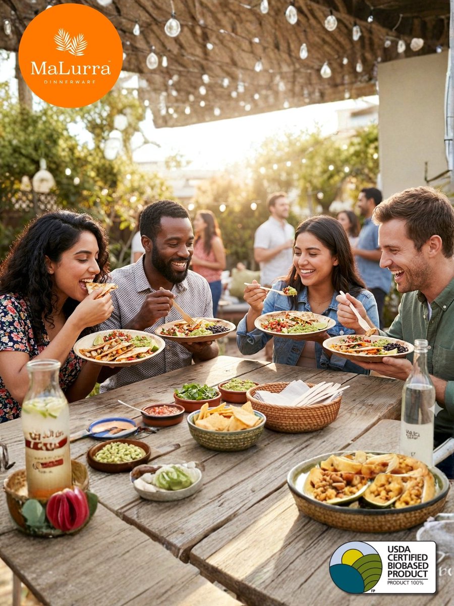 MalurraD's tweet image. Don't let the "disposable" tag fool you. Our 10" Palm Leaf Round Plate Like Bamboo handles heavy meals like quesadillas and BBQ with ease-no bending, no leaking, just pure natural strength.

Ready for your next event? Ships in 3 to 5 days.

#DurableDesign #RusticVibes #Dinnerware