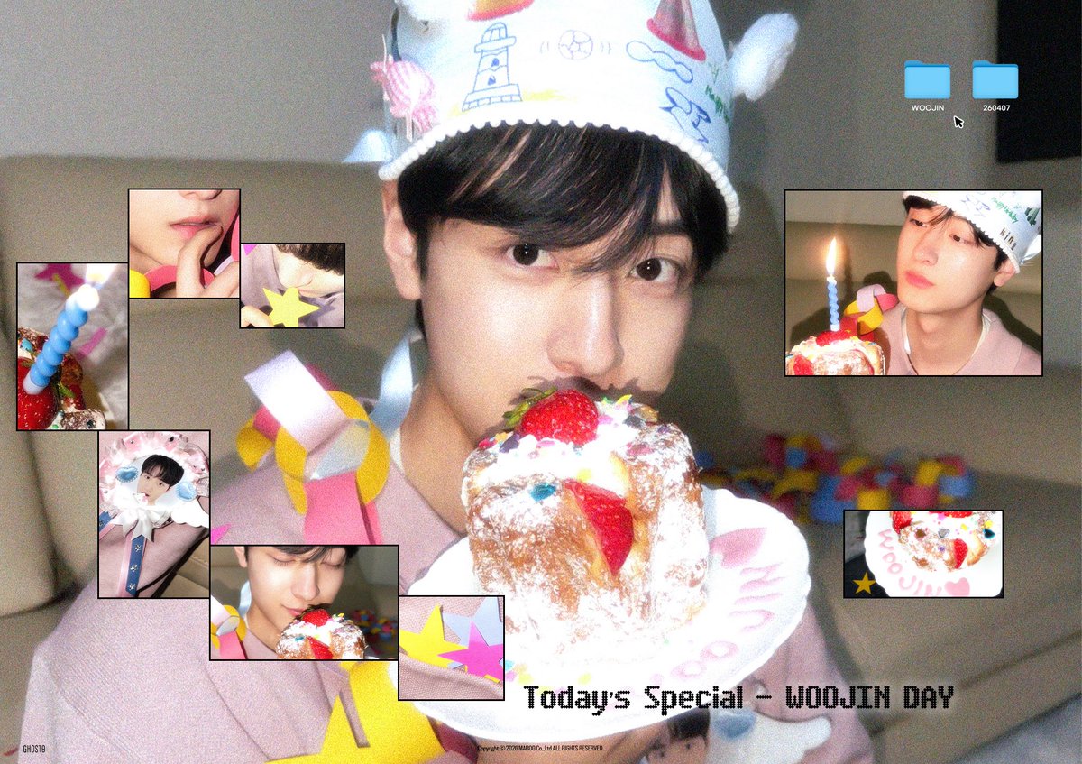 [🍰]

2026.04.07
#HAPPY_WOOJIN_DAY ♡゛
📁 m.cafe.daum.net/MAROOcreative/…

          iiiiiiii
   ┏━♡♡━┓
┏"━☆━☆━"┓
 ♡-생일축하해-♡
 ★☆:+.♡.+:★☆

#LEEWOOJIN #이우진 #HBD_WOOJIN
#GHOST9 #고스트나인