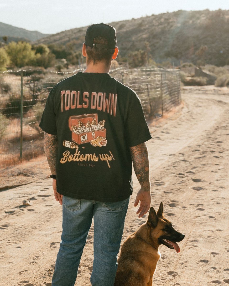 TrollCoClothing's tweet image. The Tools Down Heavyweight Pigment Dye T-Shirt 🥃

#ToolsDown #BottomsUp #TrollCoClothing #DHCM