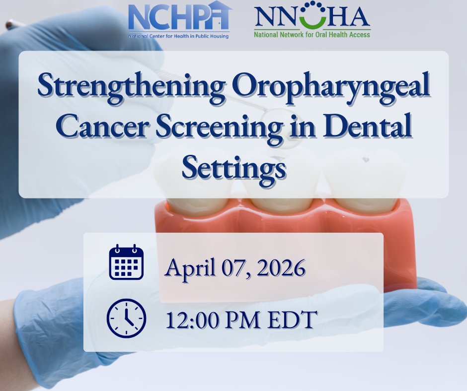 NCHPHorg's tweet image. ‼️Reminder: Webinar tomorrow! 

Learn practical approaches for integrating oral cancer screening into dental and primary care settings. 

📅 April 7 | 12 PM EDT 
Register today: linktr.ee/nchph
 #OralHealth  #HealthScreening