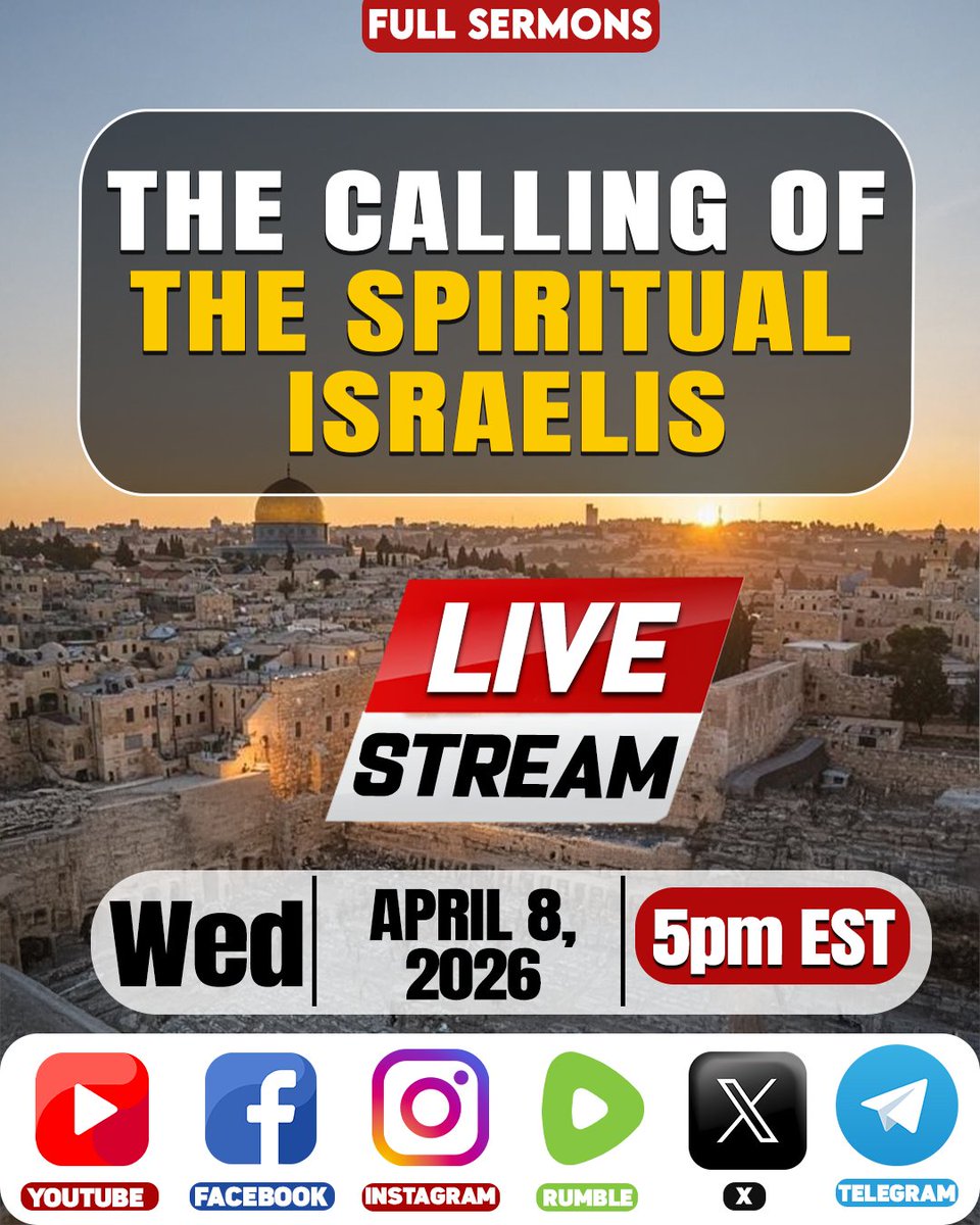 Jonathan_Cahn's tweet photo. Airing on Wednesday @ 5pm EST
Join Live to watch the following sermons this week:
✅ THE CALLING OF THE SPIRITUAL ISRAELIS_THE RADICAL KINGDOM #2727_#2728
✅ THE MYSTERY OF THE ZYGOTE #2055
#jonathancahn #JCN #JonathanCahnNetwork https://t.co/lY8EIKlyQy
