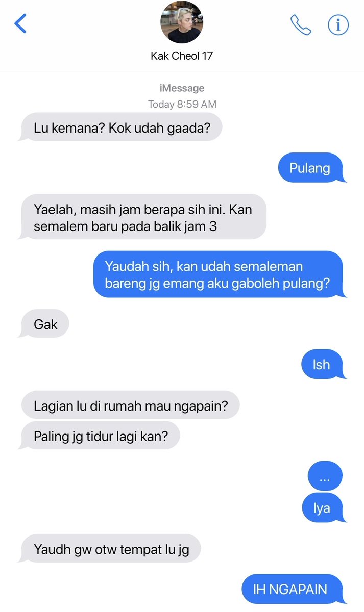 creampuffed_'s tweet image. ❓ Kak udah ngak bikin cheolchan canon au ya?
💬 Sebenernya ada kepikiran, bentar ak aplot abis ini HWHWHWHWHWHHWHWHWH #tellonym  tellonym.me/creampuffed_/a…
ps. gw yakin itu ngucapinnya pas masi di kasur barengan baru bagun tidur :3
