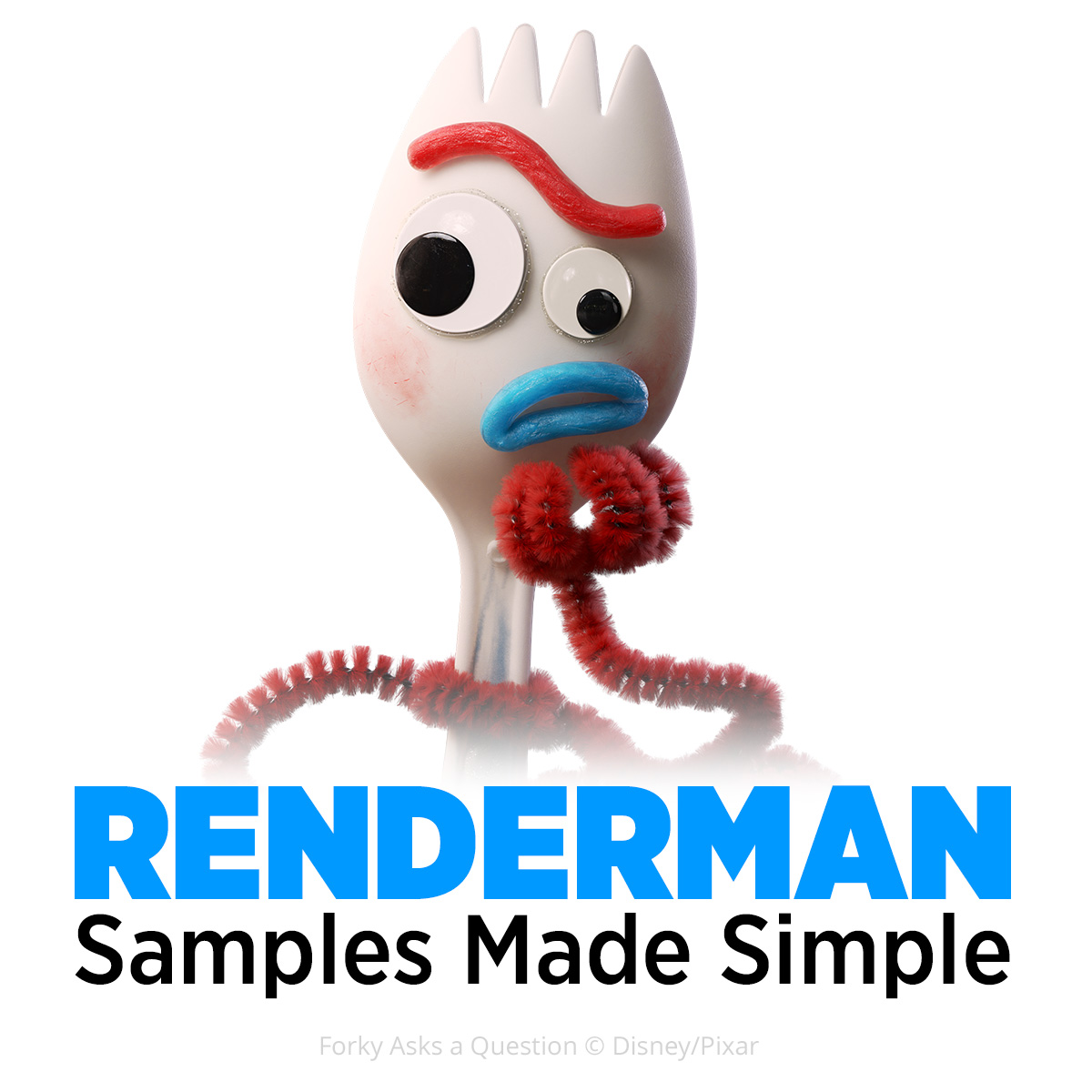 pixarsrenderman's tweet photo. Forky Asks a Question ... What are Samples?
That's a good question! Check out #RenderMan University to help demystify Pathtracing.
https://t.co/KGKbJwSJvH https://t.co/CjDGZM43UL