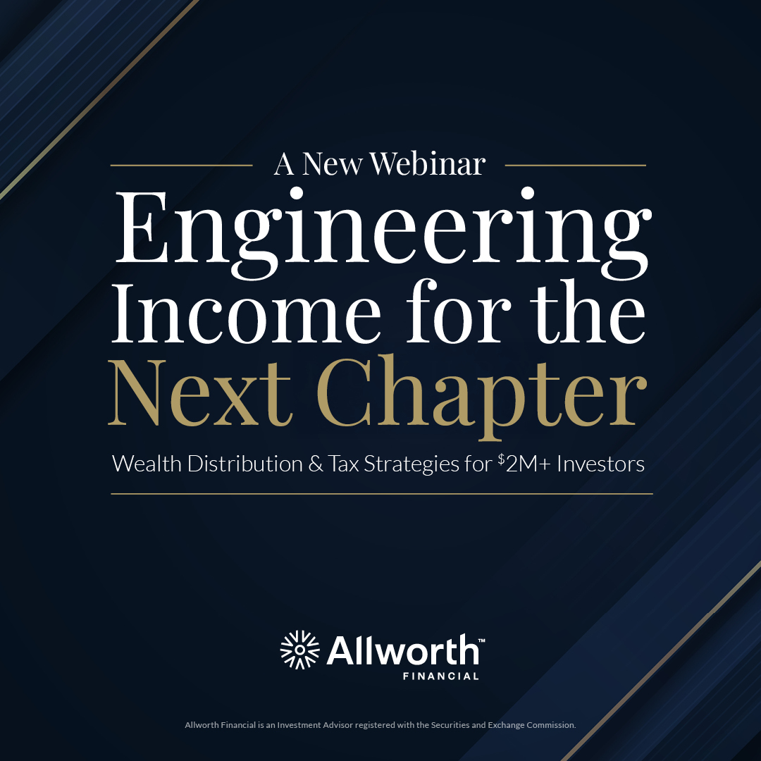 AllworthRetire's tweet image. Distribution is harder than accumulation, but most $2M+ investors don't find out until they're already in the thick of it. Our new webinar is worth watching before that happens. Register here: bit.ly/48k0B8D #WealthManagement #RetirementPlanning #DistributionPlanning