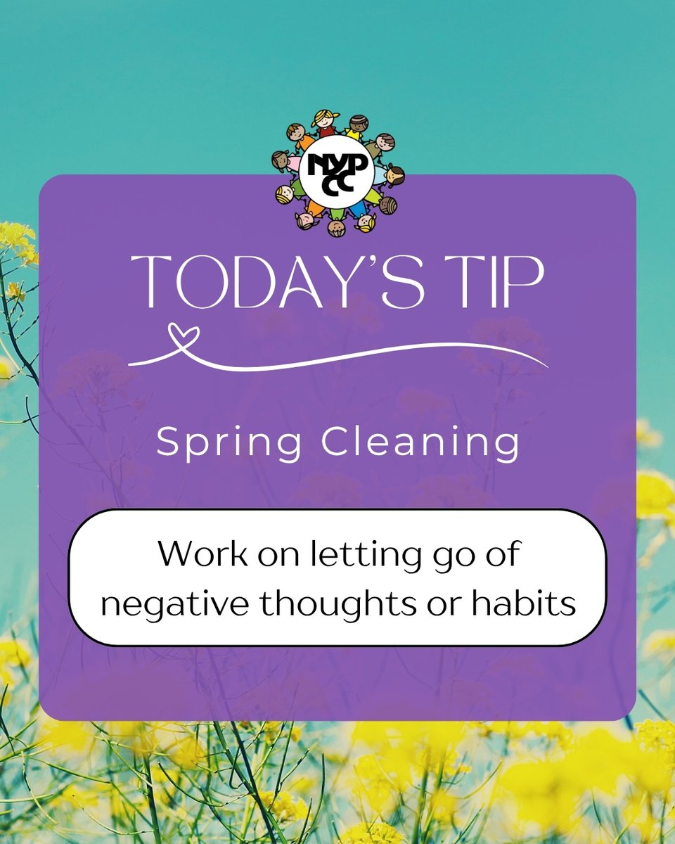 This spring lets work on letting go of negative thoughts or habits.

#MindfulMondays #SpringCleaning #MentalHealth