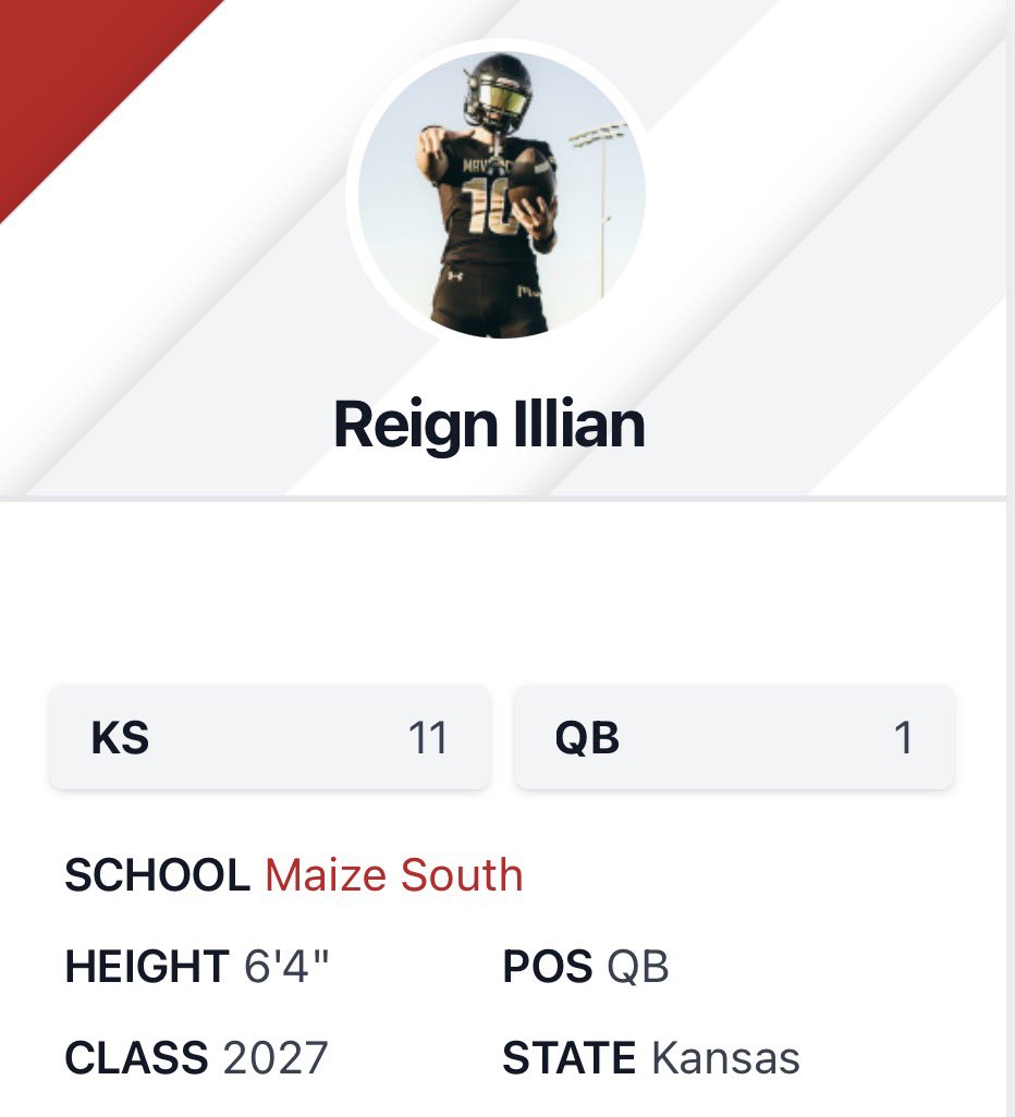 Reign Illian 3⭐️ ‘27 QB tweet media