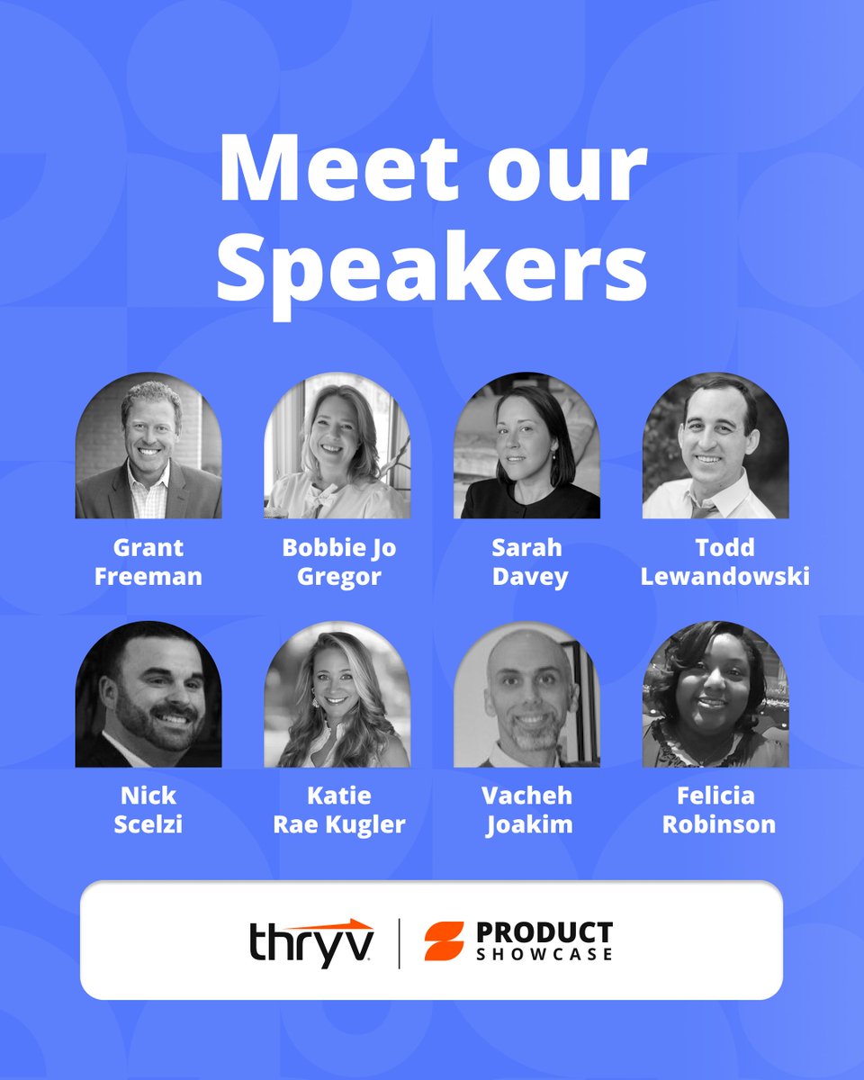 8 speakers. 1 event. Endless insights for small business growth. 🚀 
Meet the experts joining us at Thryv's Product Showcase on April 22nd! 🎉 
Register NOW to save your spot 👉 bit.ly/4bYwpAZ