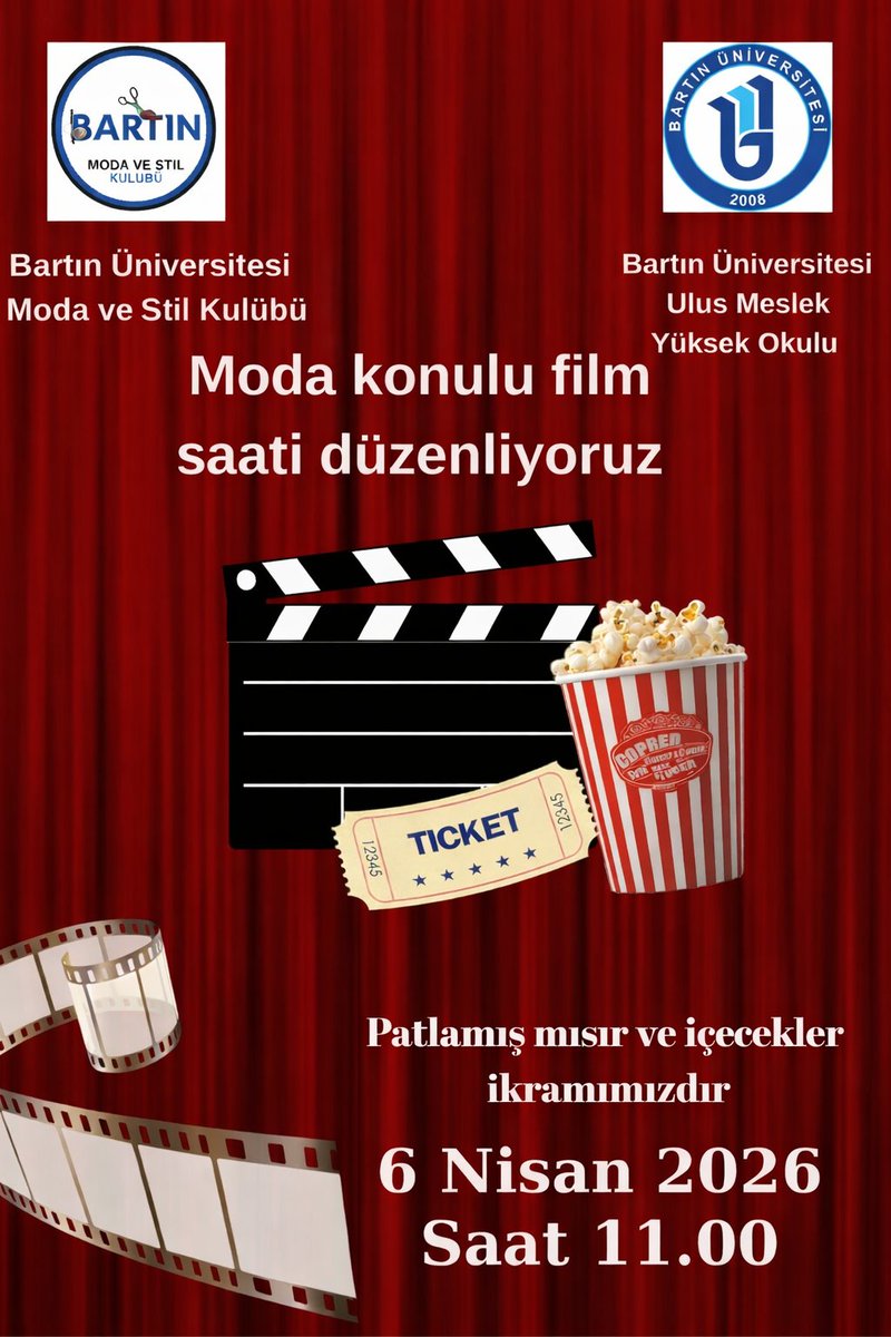 Moda ve Stil Kulübü iş birliğinde gerçekleştirilen “Moda Konulu Film Saati” etkinliği, öğrencilerden yoğun ilgi gördü.
ulusmyo.bartin.edu.tr/haberler/ulus-…