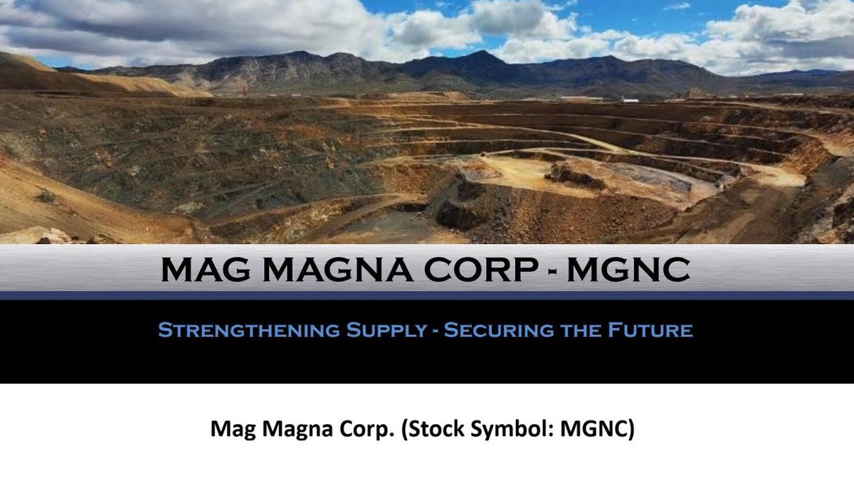 MAG Magna Corp Targets Trillion-Dollar Opportunity by Tokenizing Rare Earth Assets Critical to AI, EVs, &amp; Defense: MAG Magna Corp.: Stock Symbol: $MGNC prlog.org/13137684-mag-m… <a href="/frontpagestocks/">FrontPageStocks</a> 

#MGNC #stocks #token