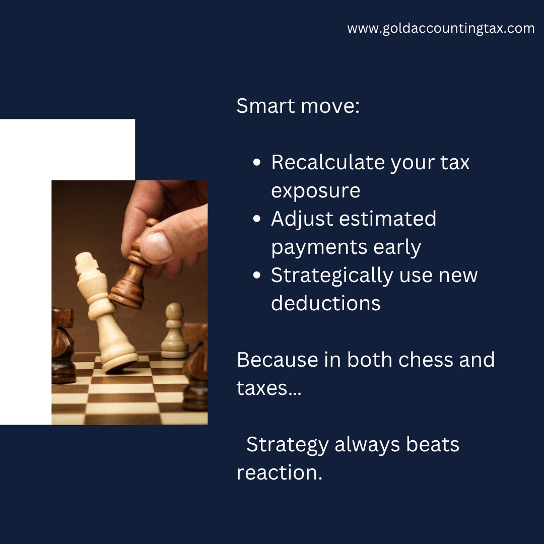 goldacctingtax's tweet image. Are you planning your next move, or reacting after it’s too late?
#TaxStrategy #RealEstateWealth #ChessMindset #SmartInvesting #IRS2026 #FinancialStrategy #InvestorTips #WealthBuilding #TaxEfficiency