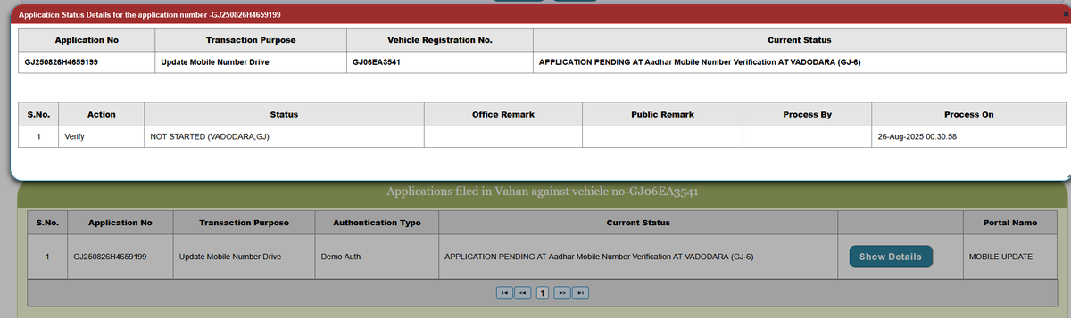 magicpoison_'s tweet photo. @Rtoahmedabad @COTGuj_office @CollectorAhd @infoahdgog this is pending since Aug 2025. what do i have to do? https://t.co/w6xOhnpG97