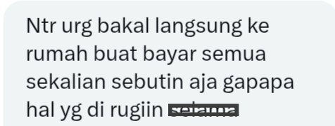 Ma'af sebelumnya euy, baru ke baca, kalo terus disuruh dipaksa berapa kerugiannya? InsyaAllah mau dihitung paling sekitaran 10 juta :)