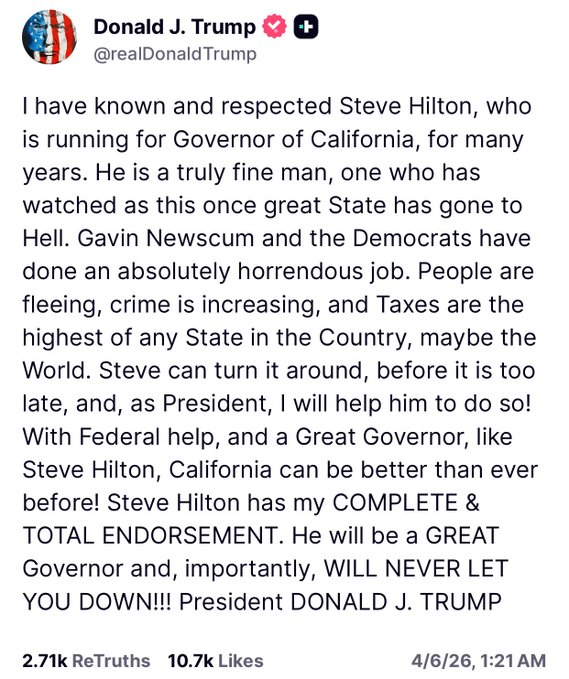 Governor Newsom Press Office (parody) tweet media