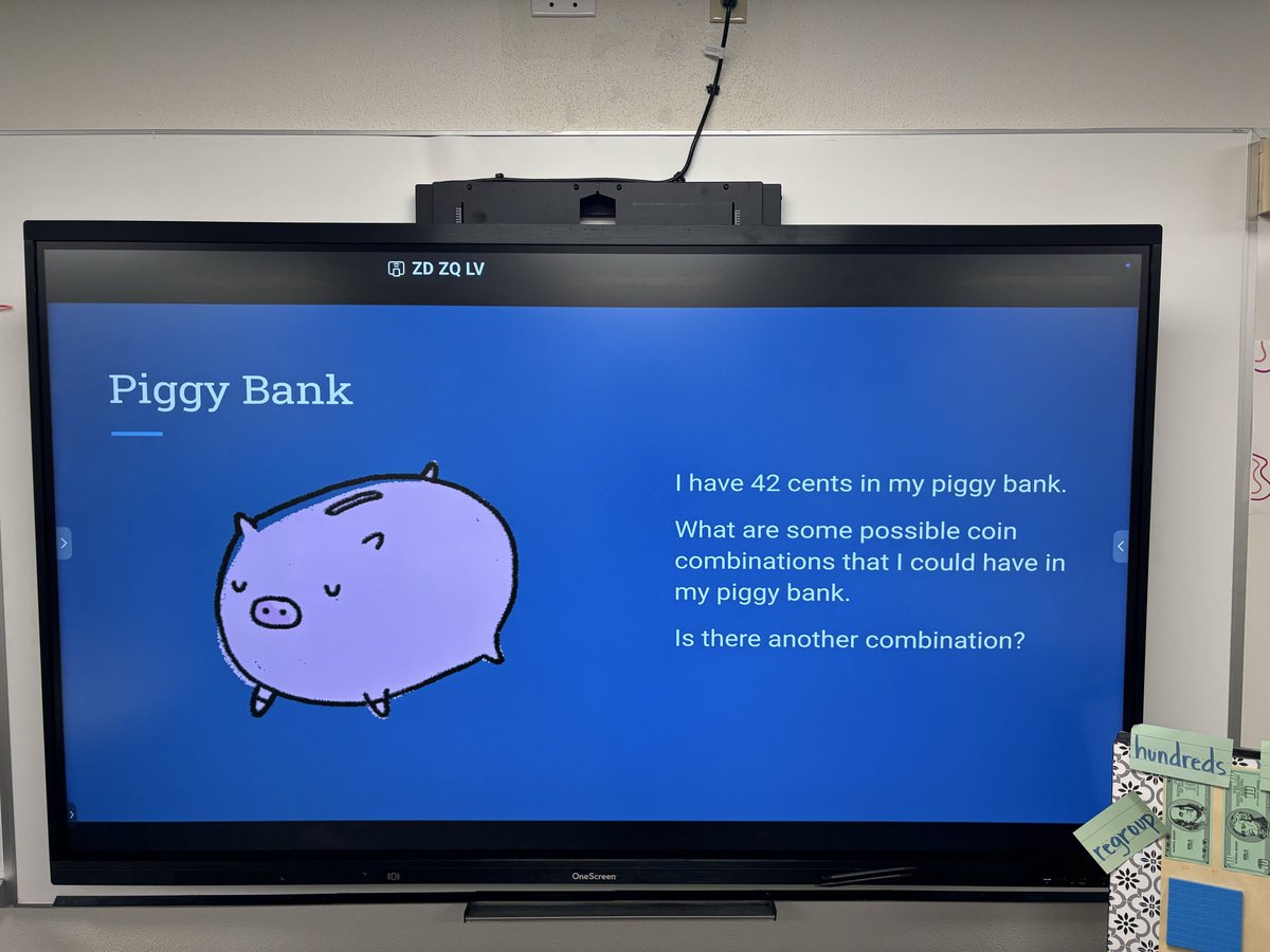 JoyaElam's tweet photo. Mrs. Breedlove’s class used their knowledge of coins to come up with combinations for 42 cents in BTC @DeganElementary #wearedegan #rockyourrole #mathinlisd https://t.co/N5qrN8ANCm