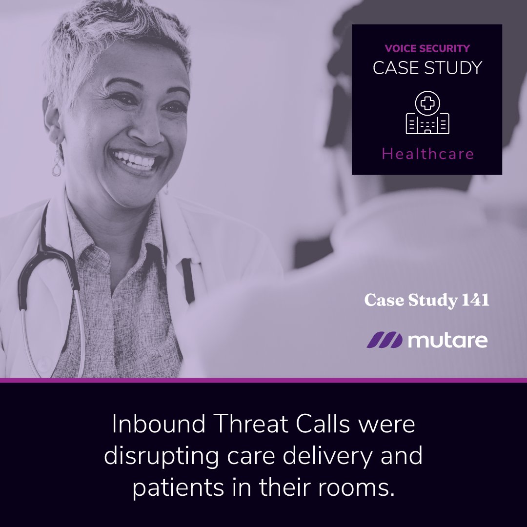 🏥Is your #healthcare system under siege from voice-based threats? Discover how an A+ rated regional healthcare provider turned the tide against #socialengineering, scams, and #robocalls: hubs.ly/Q048Thvj0 #Cybersecurity #Vishing #Phishing #CaseStudy