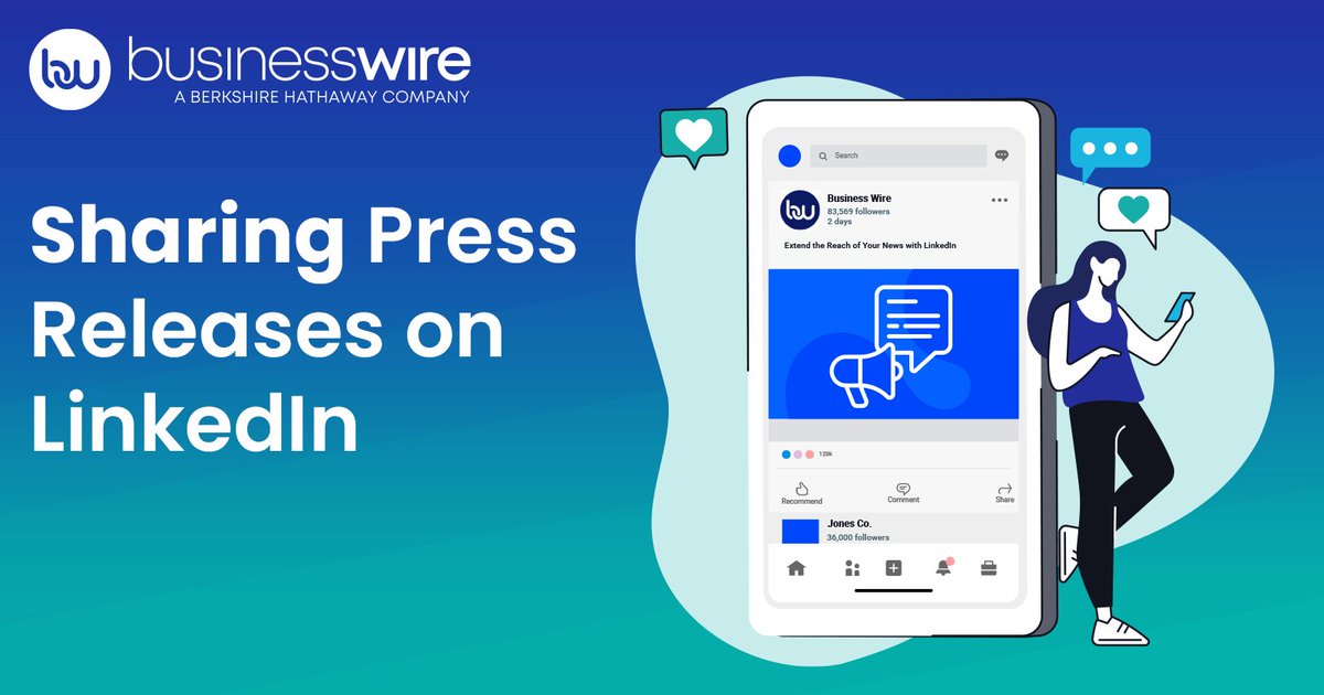 BusinessWire's tweet image. LinkedIn isn’t just for networking—it’s a powerful PR tool. Discover how to use it to amplify your news, build credibility, and connect with the right audience. hubs.la/Q049mwtb0
#PublicRelations #SocialMedia #LinkedIn #SocialMediaMarketing #MediaCoverage
