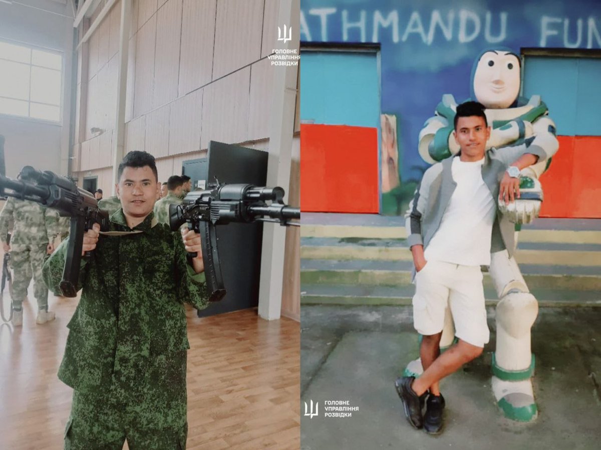 Gerashchenko_en's tweet photo. Russian forces sent a team of Nepali mercenaries into an assault; the body of one was identified, Ukraine's defense intelligence said.

Nepalese Madan Kumal, born November 8, 1995, signed a four-year contract with the Russian army on October 16, 2023. After just a few weeks of training, he was sent to the frontline, where he was effectively forced to learn combat skills "on the job."

In February 2024, a Nepalese was offered Russian citizenship. By that point, he already realized where he had ended up and what awaited him, so on March 30, he wrote a letter of refusal, explaining that he wished to return home.

After five months of service, his family grew alarmed and joined protests in Nepal demanding the return of mercenaries from Russia. They submitted an official petition to the Nepalese consul, but were unable to secure Kumal's return in time.

For a time, he was stationed in defensive positions and not involved in assault operations. However, catastrophic losses among Russian infantry eventually forced the command to send him on an assault on Ukrainian positions, during which he was killed.

📷: Defense Intelligence of Ukraine