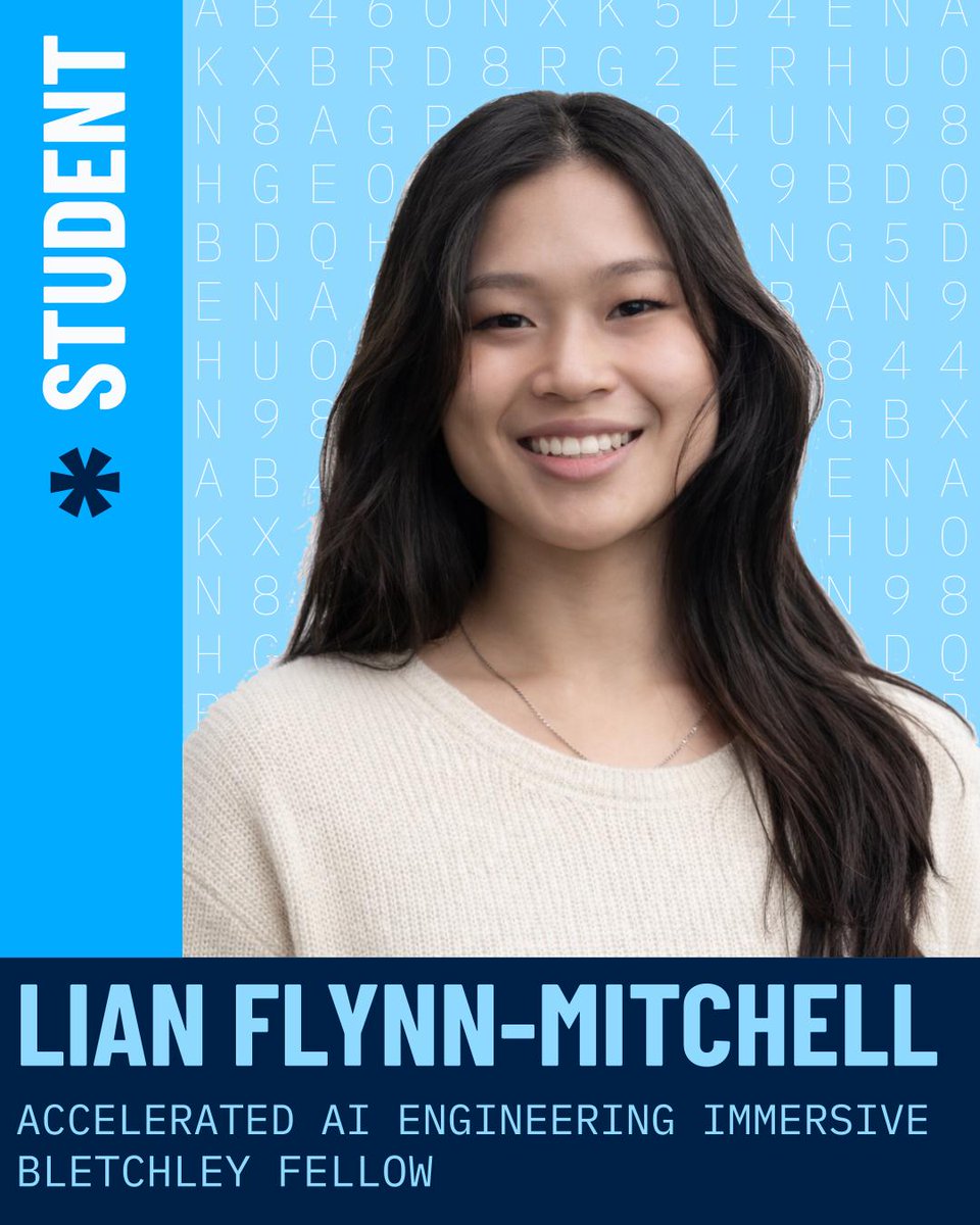 studyatclarke's tweet photo. Meet Lian

She earned her Bachelor’s in CS from the University of Michigan

Now, she is part of our Accelerated AI Engineering Immersive, a 14-month program for engineers moving into AI

Work-integrated education for builders already in motion

https://t.co/2GdL8UlR0d https://t.co/VPZv7QAJZD