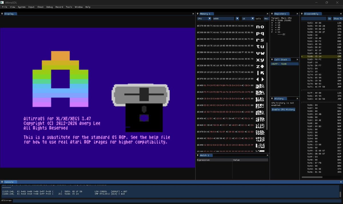 Philsan69's tweet image. AltirraSDL, macOS, Linux and Android port of Altirra, the most accurate #Atari8bit computers emulator forums.atariage.com/topic/389385-a… #atari #retrocomputer