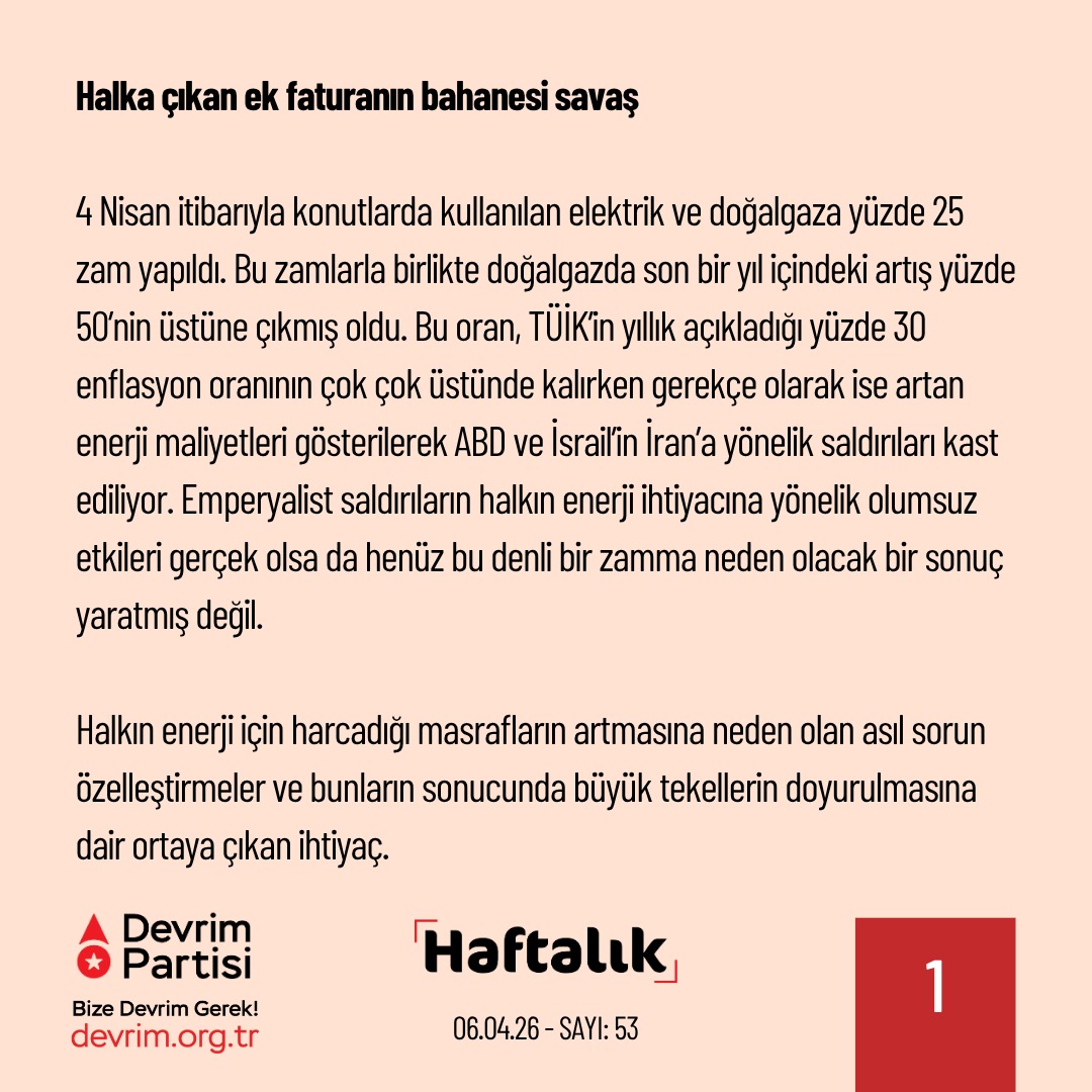 Devrim Partisi tweet media