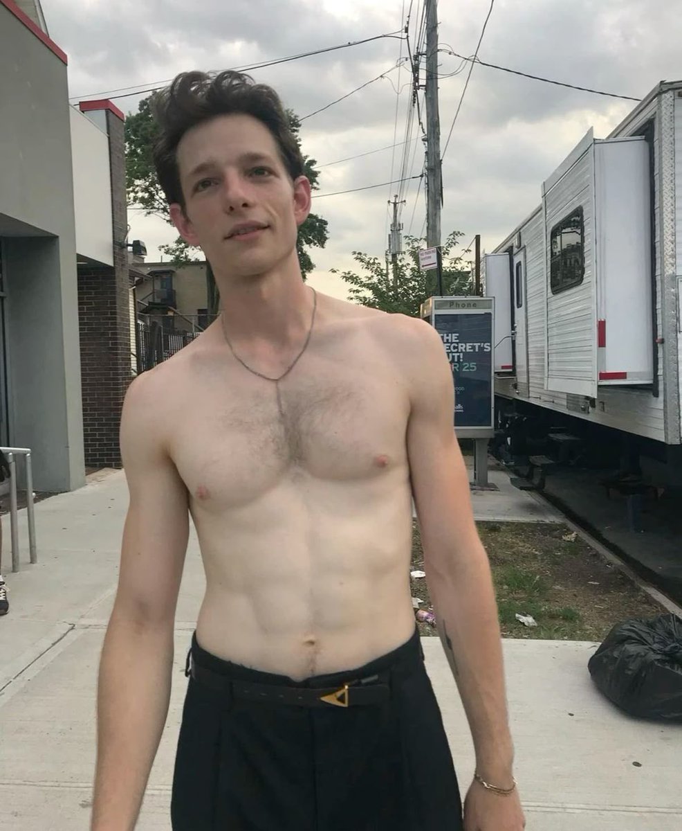 his happy trail and chest hair