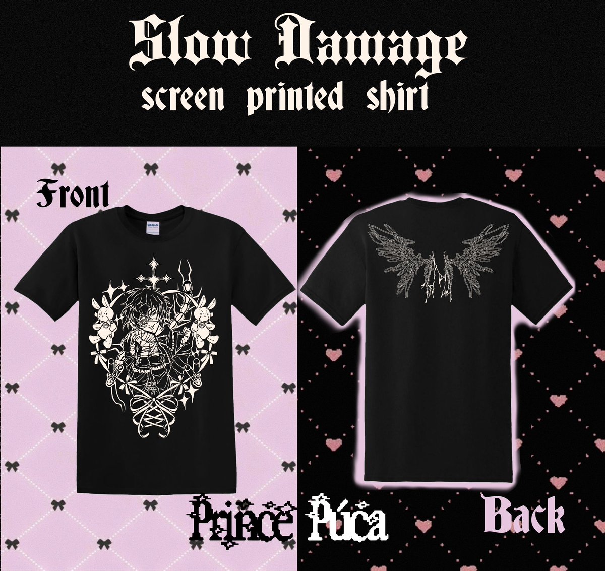 Preorders end on the 7th of April! 🖤
Don't miss your chance to grab your Slow Damage or Togainu no Chi shirts! 🖤 